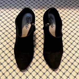 Gucci Black Suede Booties